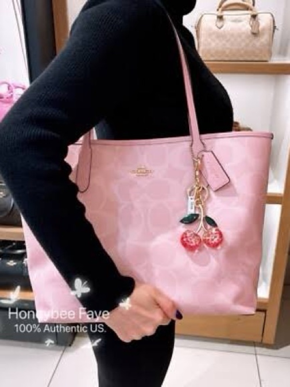 Coach 2025 Powder Pink large city tote - Picture 2 of 5